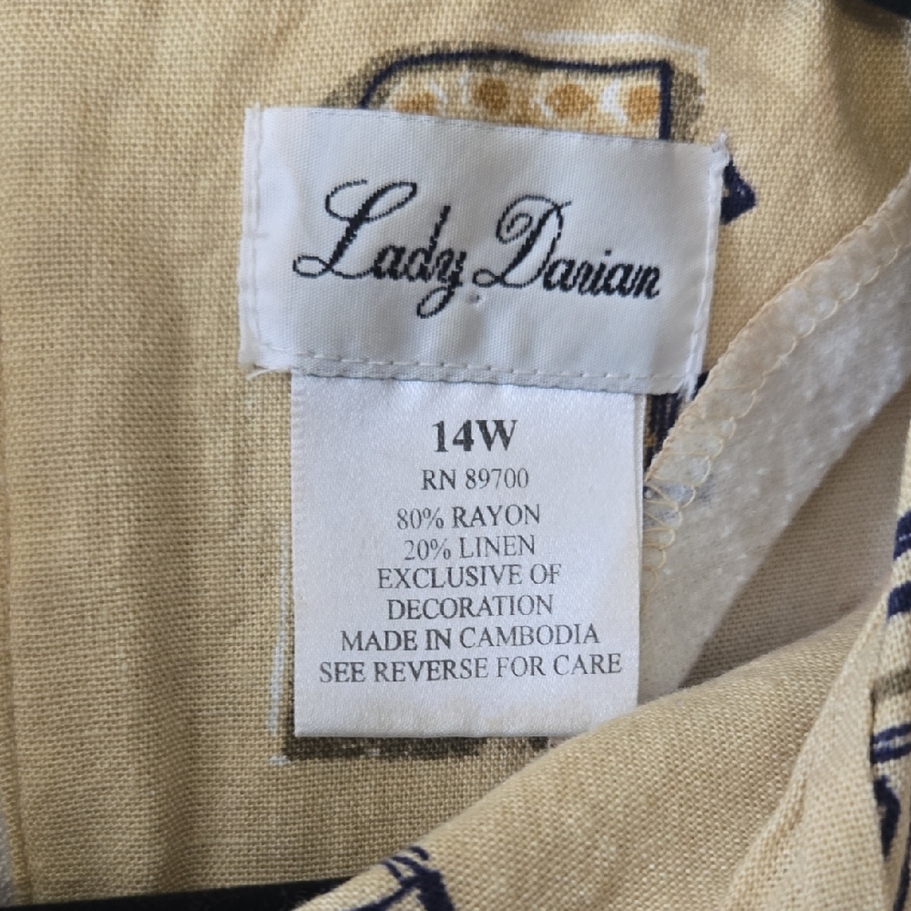 Chic Beige Patterned Midi Dress - image 2